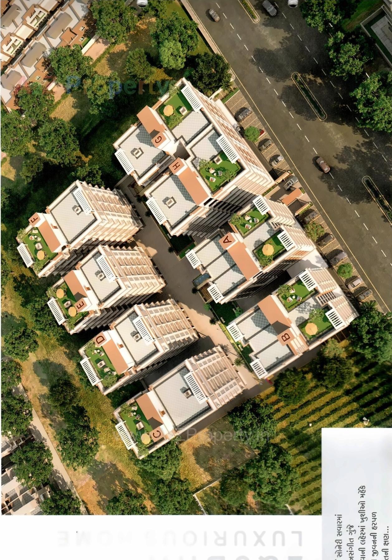 3D Elevation of real estate project Satva Shiv Elegance located at Nikol, Ahmedabad, Gujarat