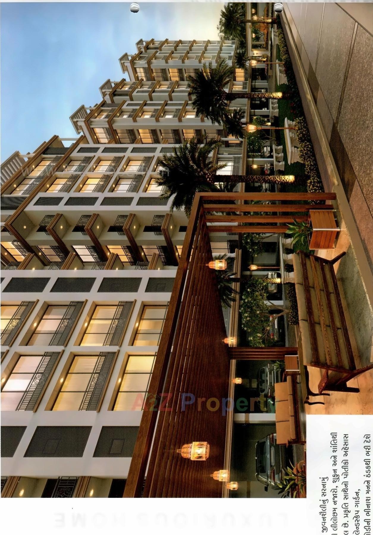 3D Elevation of real estate project Satva Shiv Elegance located at Nikol, Ahmedabad, Gujarat