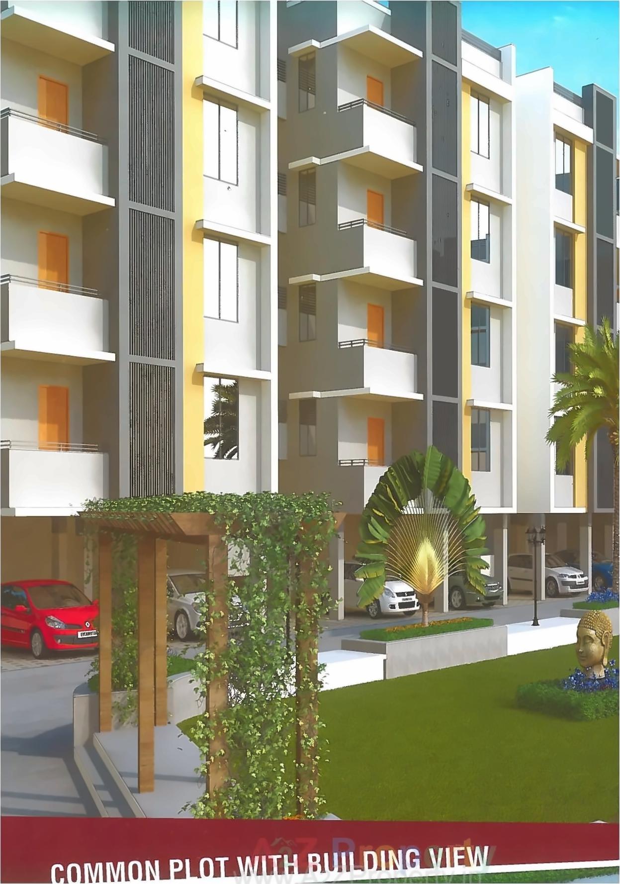 3D Elevation of real estate project Satvagokul located at Kathwada, Ahmedabad, Gujarat