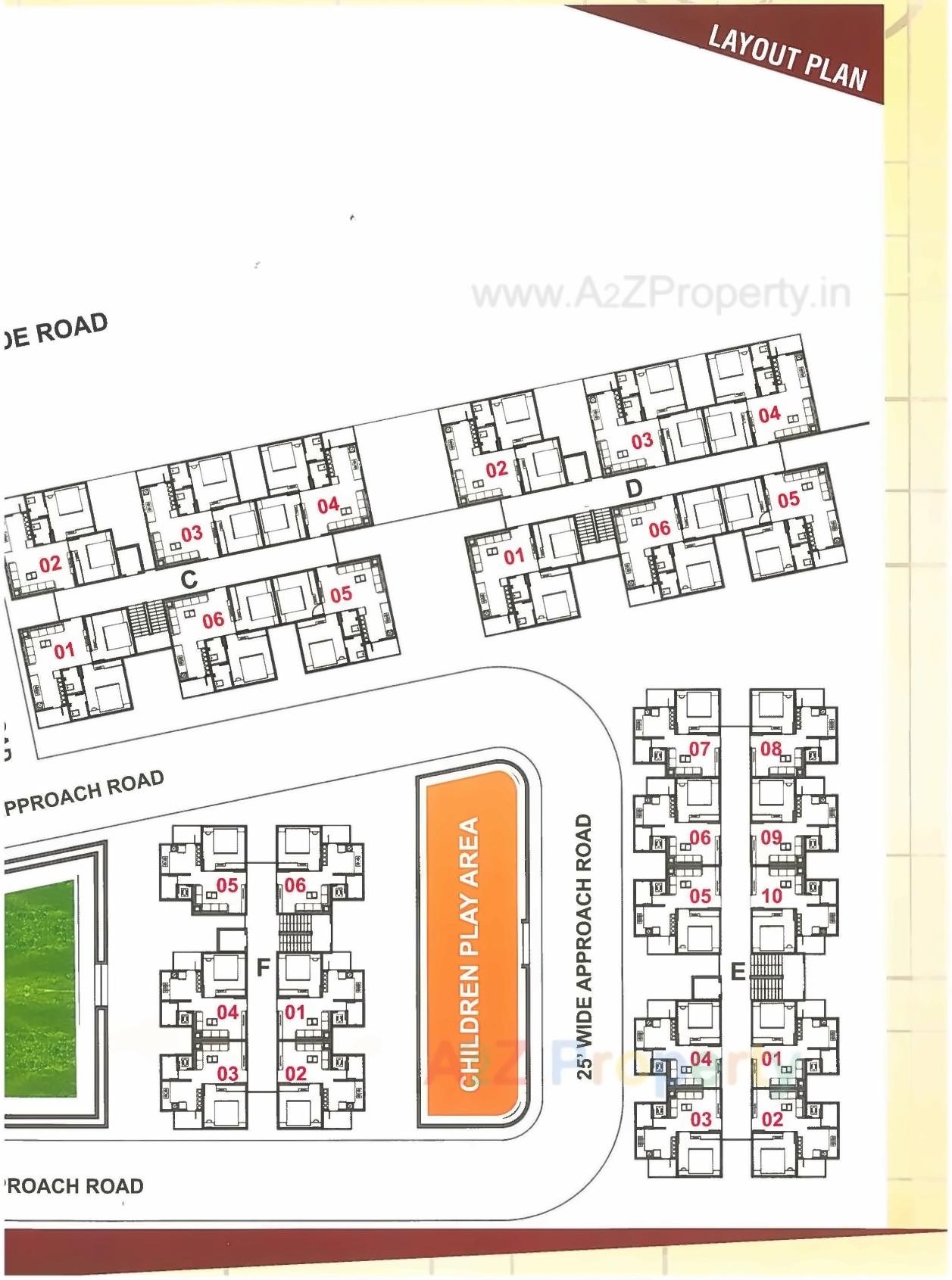 Layout of real estate project Satvagokul located at Kathwada, Ahmedabad, Gujarat