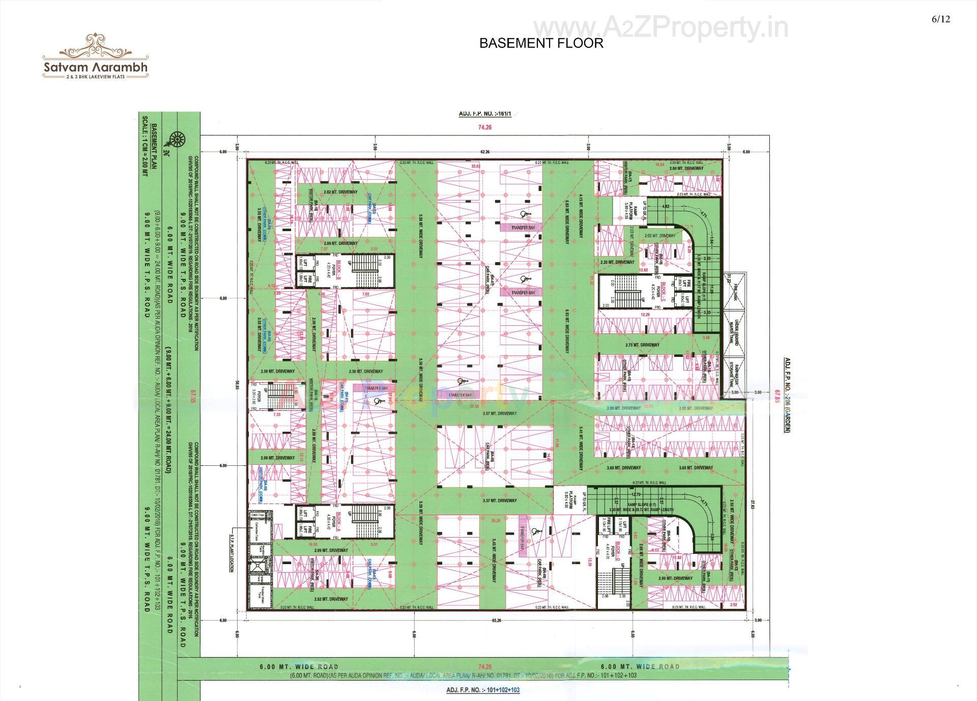 Layout of real estate project Satvam Aarambh located at Vastral, Ahmedabad, Gujarat