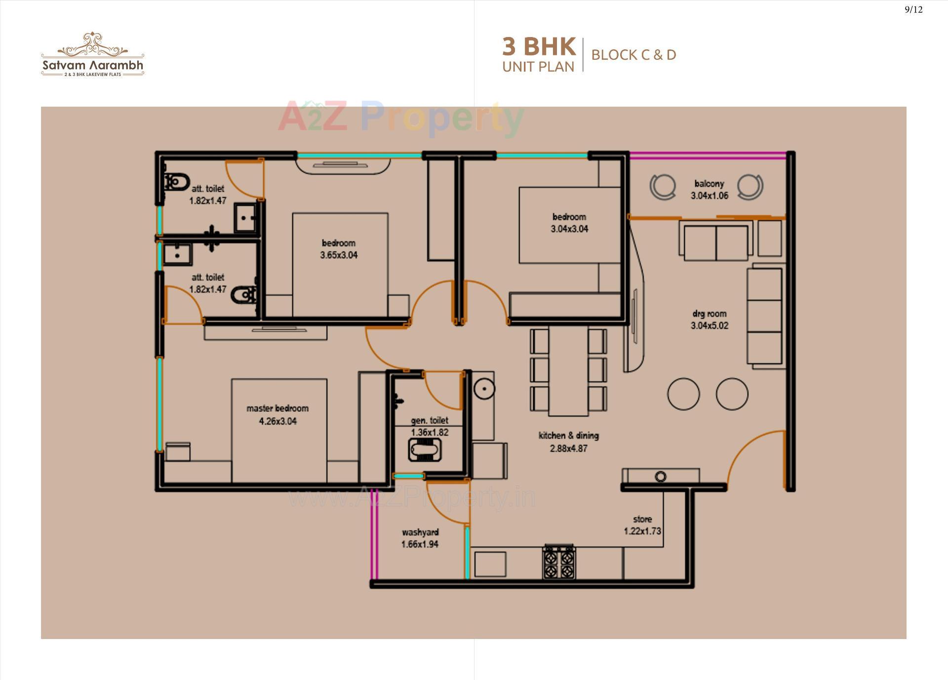Layout of real estate project Satvam Aarambh located at Vastral, Ahmedabad, Gujarat