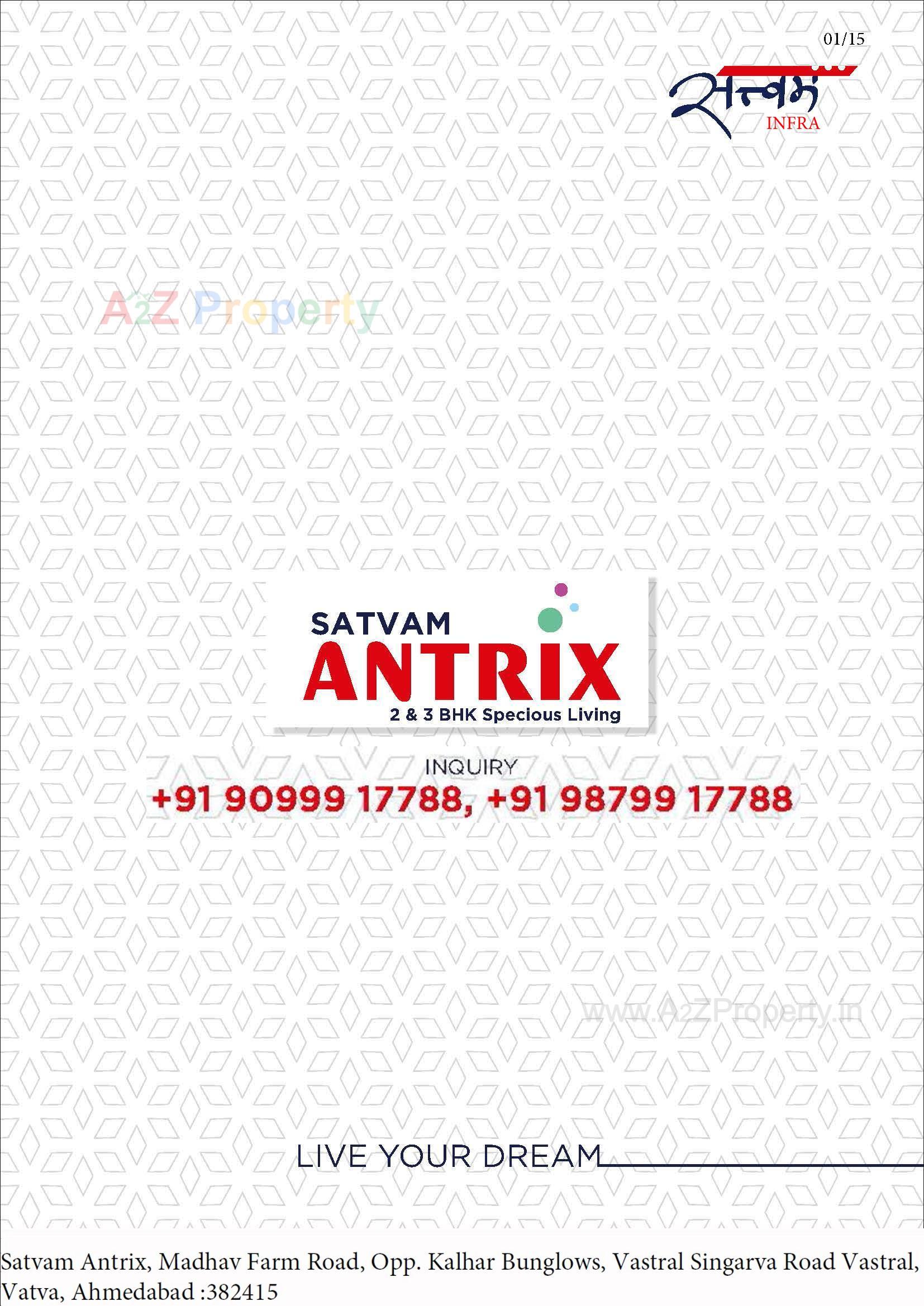  of real estate project Satvam Antrix located at Vastral, Ahmedabad, Gujarat