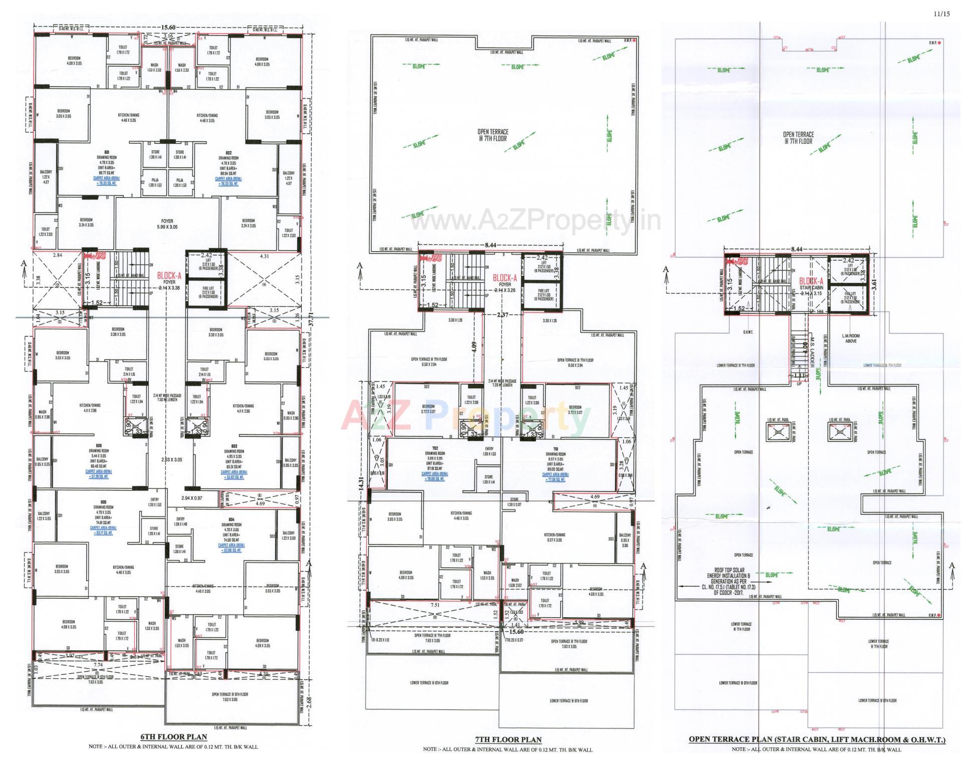 Layout of real estate project Satvam Antrix located at Vastral, Ahmedabad, Gujarat