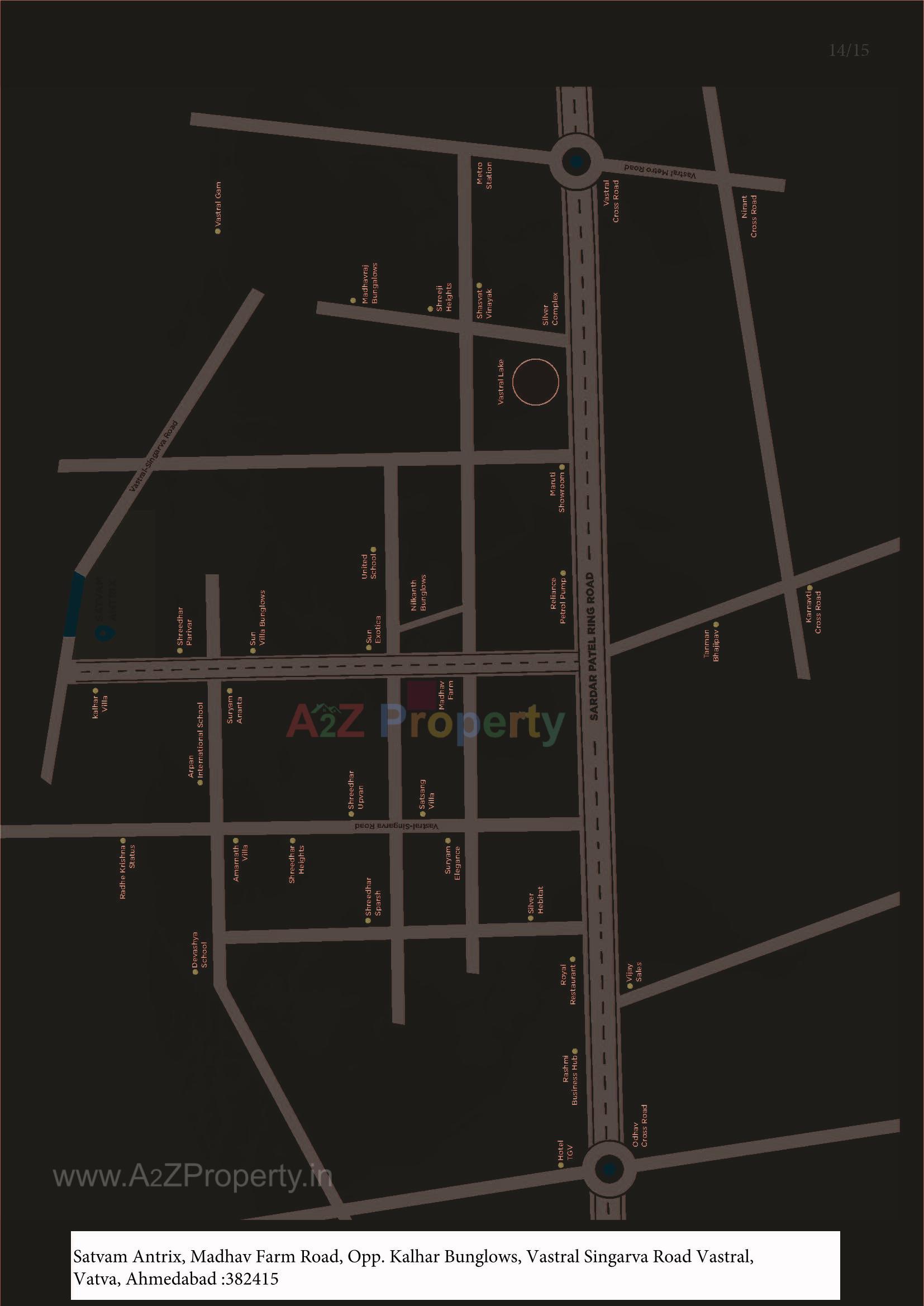  of real estate project Satvam Antrix located at Vastral, Ahmedabad, Gujarat