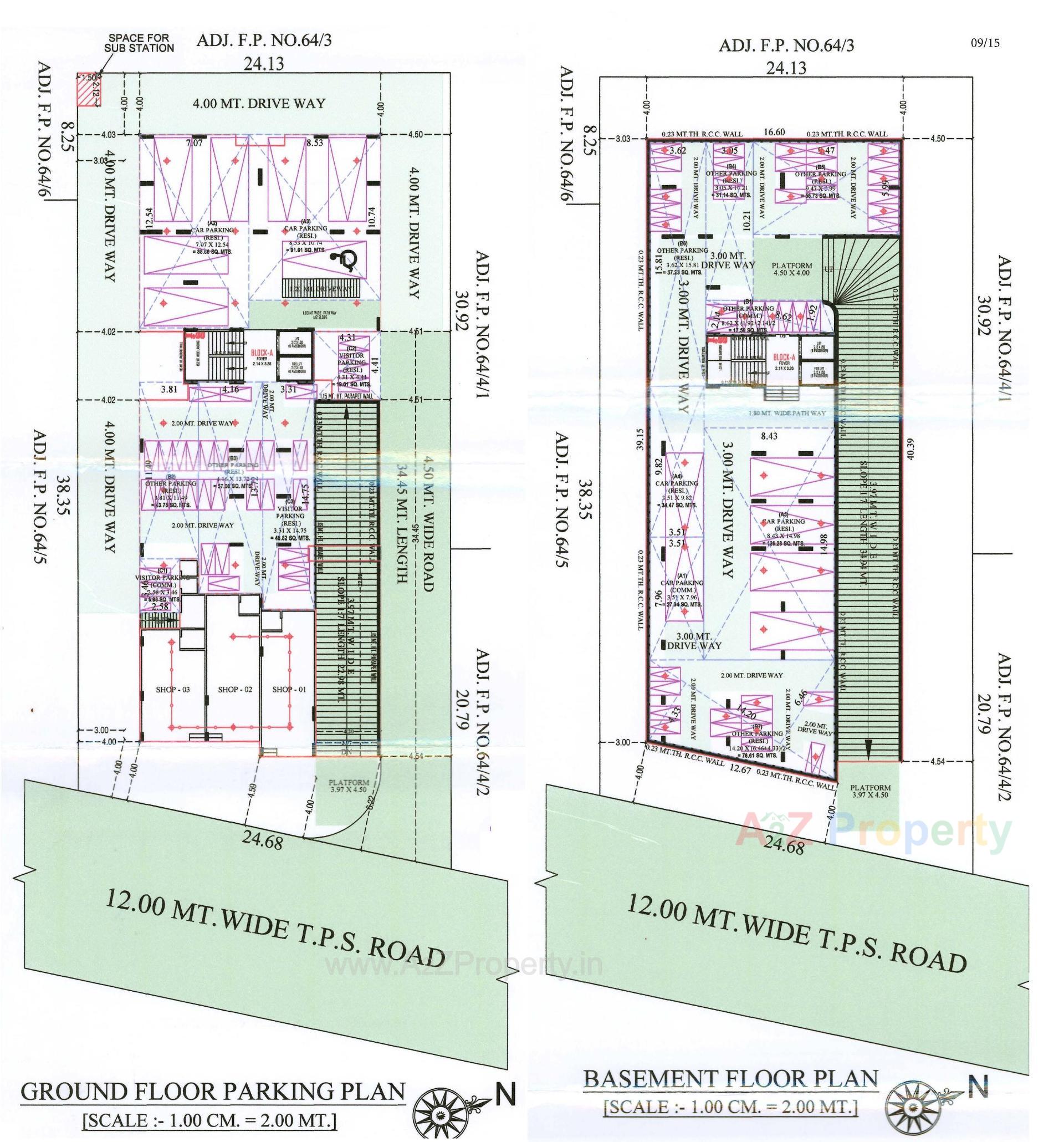 Layout of real estate project Satvam Antrix located at Vastral, Ahmedabad, Gujarat