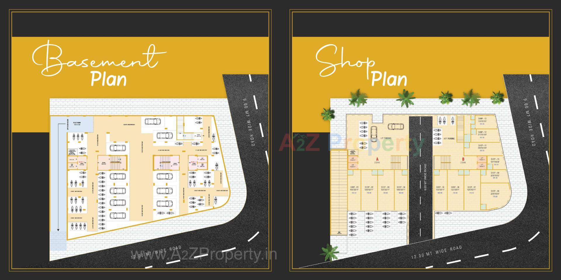 Layout of real estate project Satvam Skyline located at Nikol, Ahmedabad, Gujarat