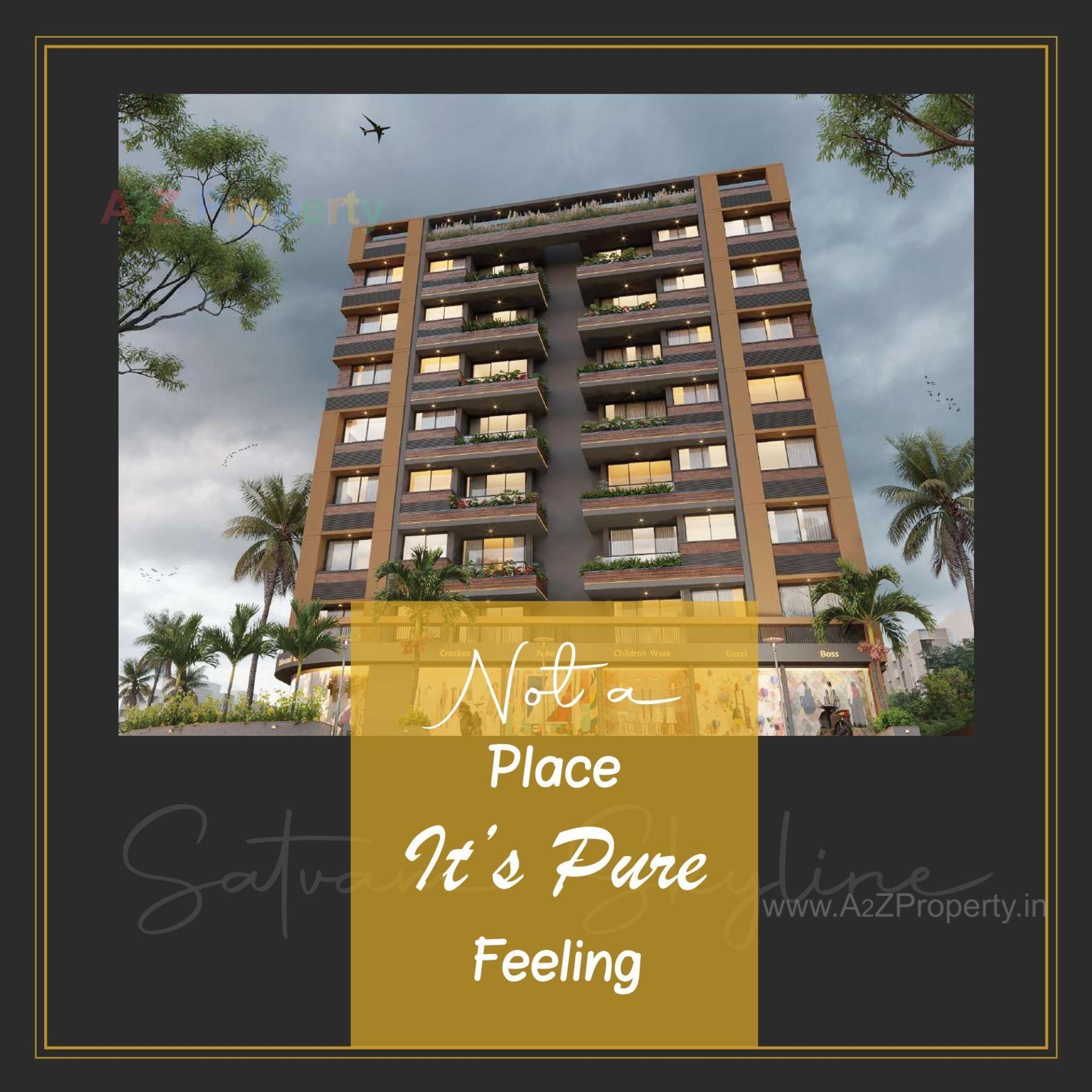 3D Elevation of real estate project Satvam Skyline located at Nikol, Ahmedabad, Gujarat