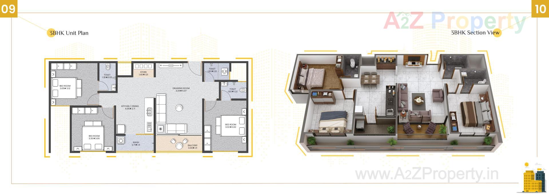 Layout of real estate project Satvam Sky located at Ahmedabad, Ahmedabad, Gujarat