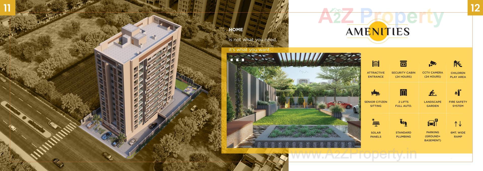 3D Elevation of real estate project Satvam Sky located at Ahmedabad, Ahmedabad, Gujarat