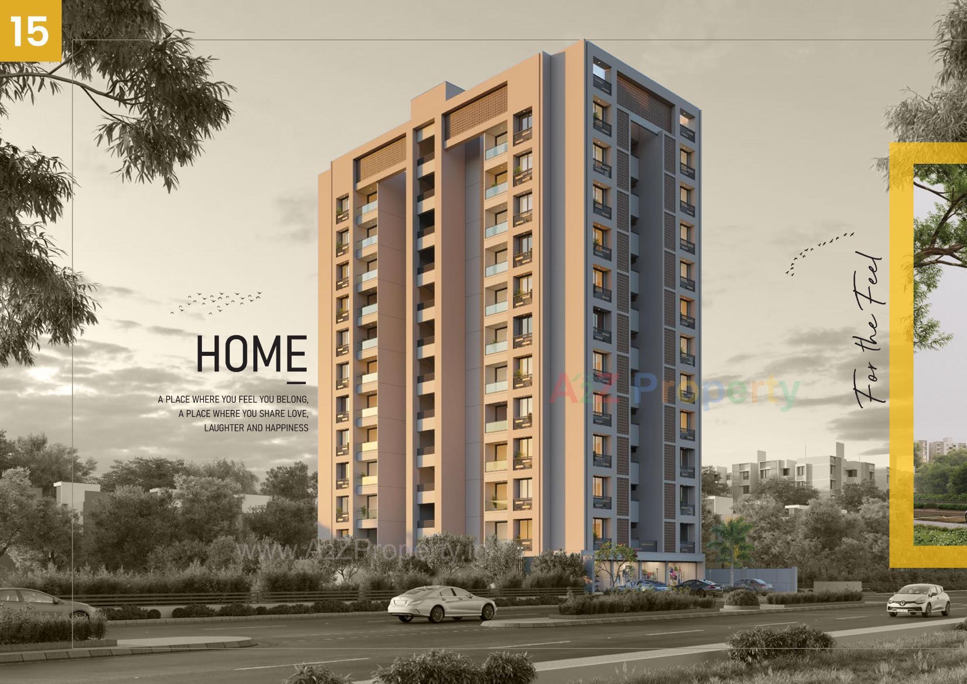 3D Elevation of real estate project Satvam Sky located at Ahmedabad, Ahmedabad, Gujarat