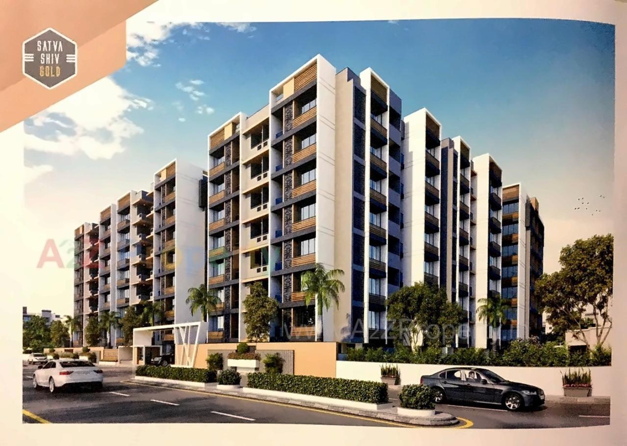 3D Elevation of real estate project Satvashivgold located at Nikol, Ahmedabad, Gujarat