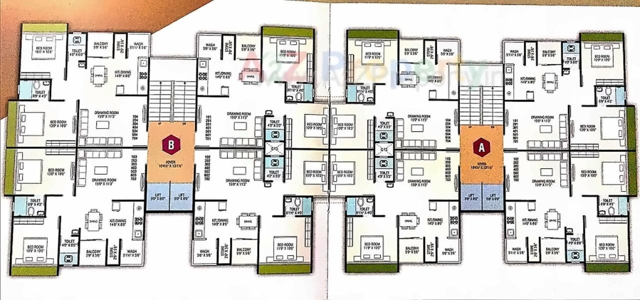 Layout of real estate project Satvashivgold located at Nikol, Ahmedabad, Gujarat