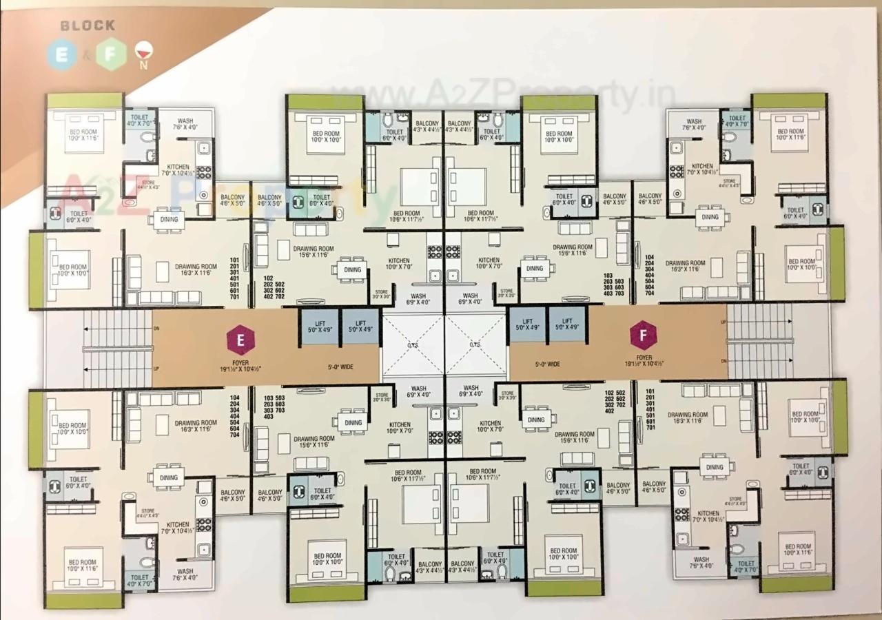 Layout of real estate project Satvashivgold located at Nikol, Ahmedabad, Gujarat