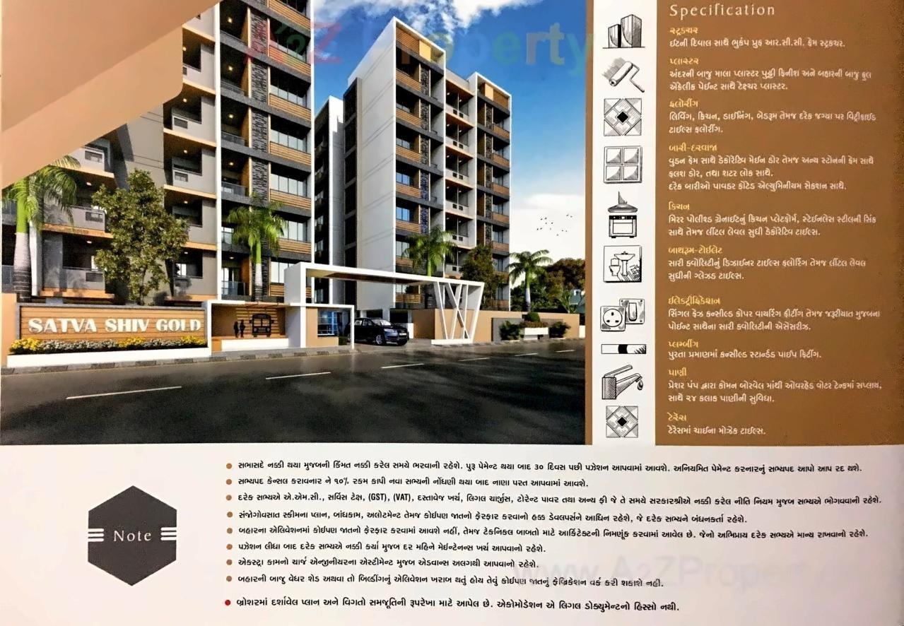 3D Elevation of real estate project Satvashivgold located at Nikol, Ahmedabad, Gujarat