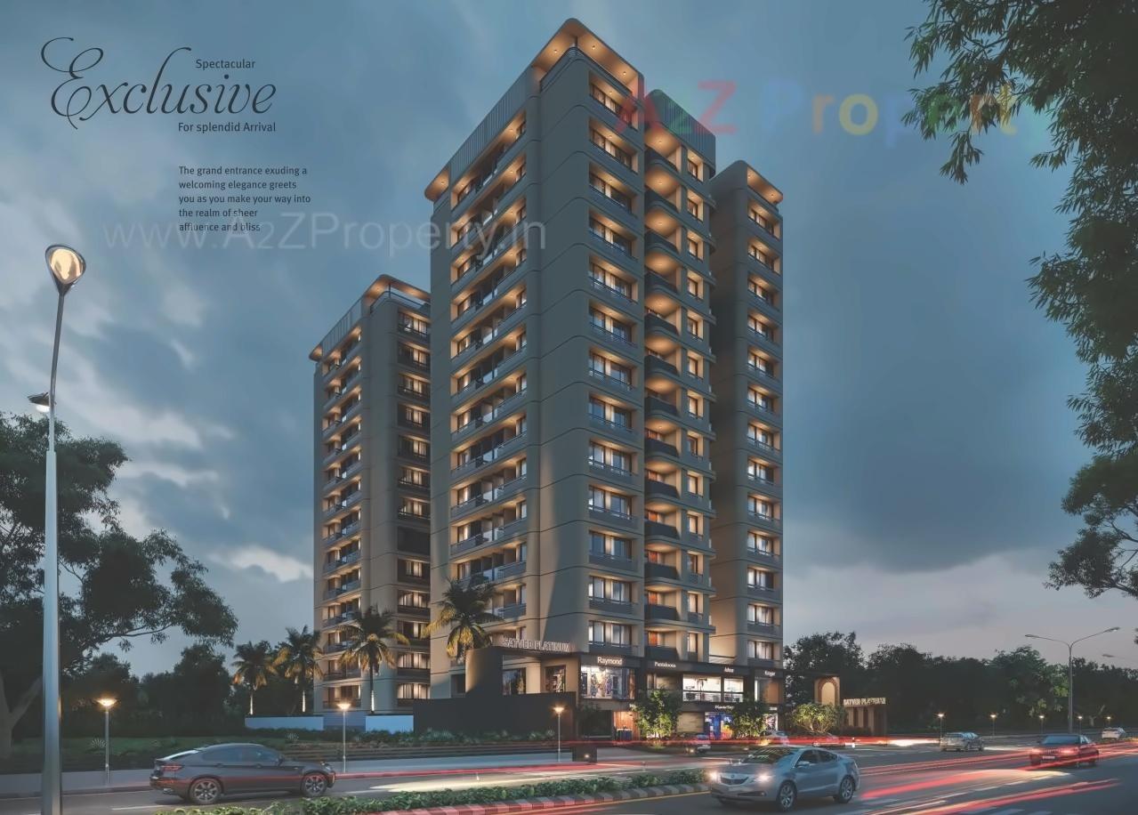 3D Elevation of real estate project Satved Platinum located at Ahmedabad, Ahmedabad, Gujarat