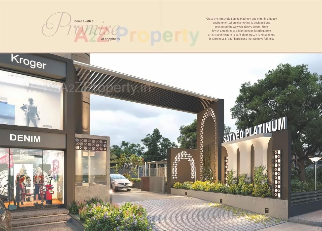 3D Elevation of real estate project Satved Platinum located at Ahmedabad, Ahmedabad, Gujarat