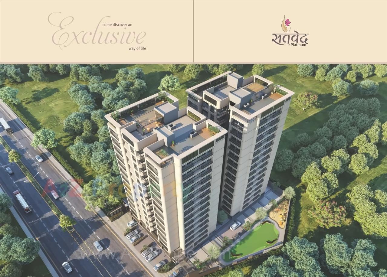 3D Elevation of real estate project Satved Platinum located at Ahmedabad, Ahmedabad, Gujarat