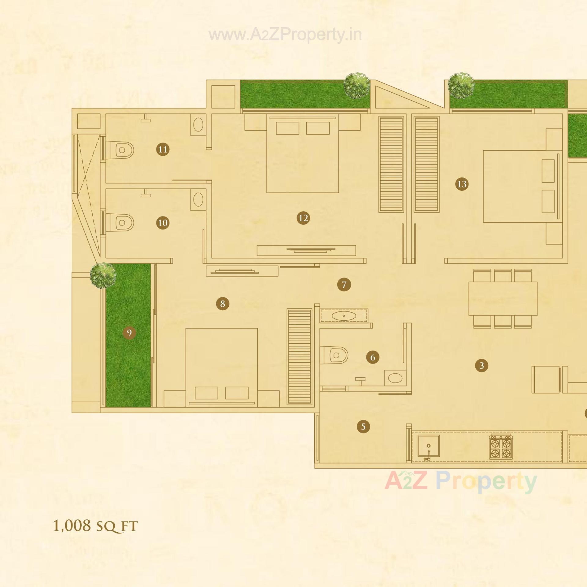 Layout of real estate project Satya Sankalp Sky located at Khoraj, Ahmedabad, Gujarat