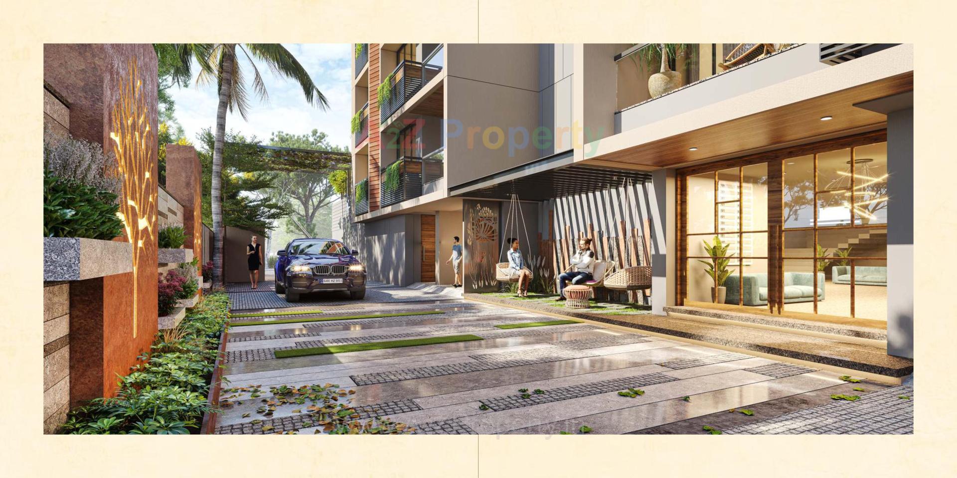 3D Elevation of real estate project Satya Sankalp Sky located at Khoraj, Ahmedabad, Gujarat