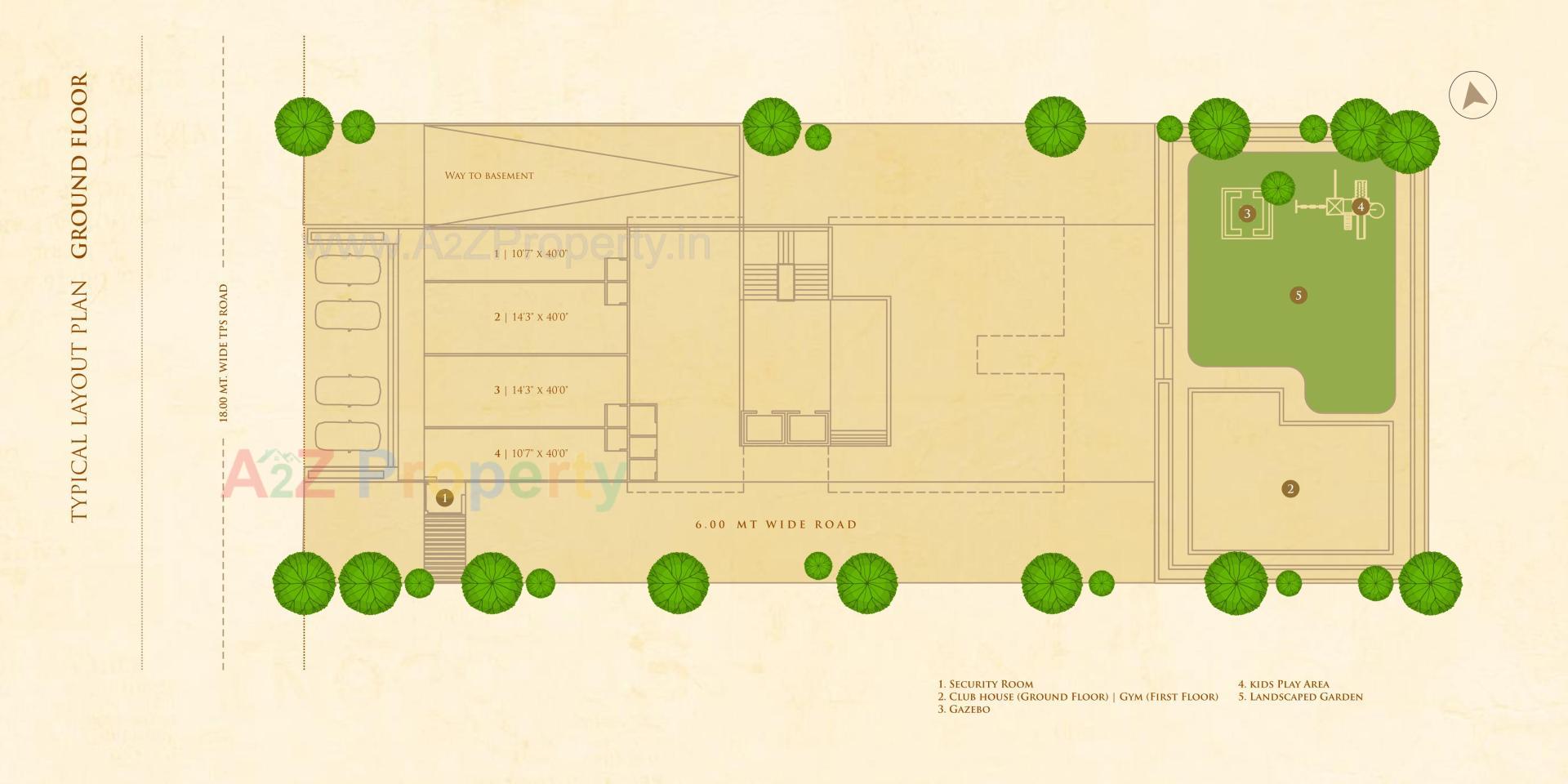 Layout of real estate project Satya Sankalp Sky located at Khoraj, Ahmedabad, Gujarat