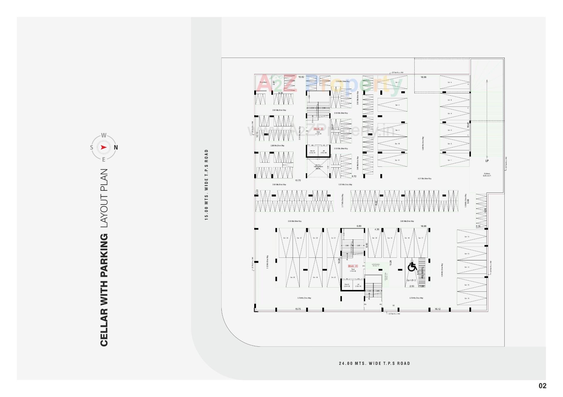 Layout of real estate project Satyaa Height located at Ahmedabad, Ahmedabad, Gujarat