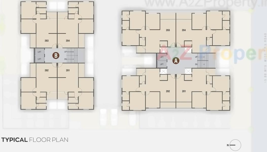Layout of real estate project Satyaa Ii located at Tragad, Ahmedabad, Gujarat