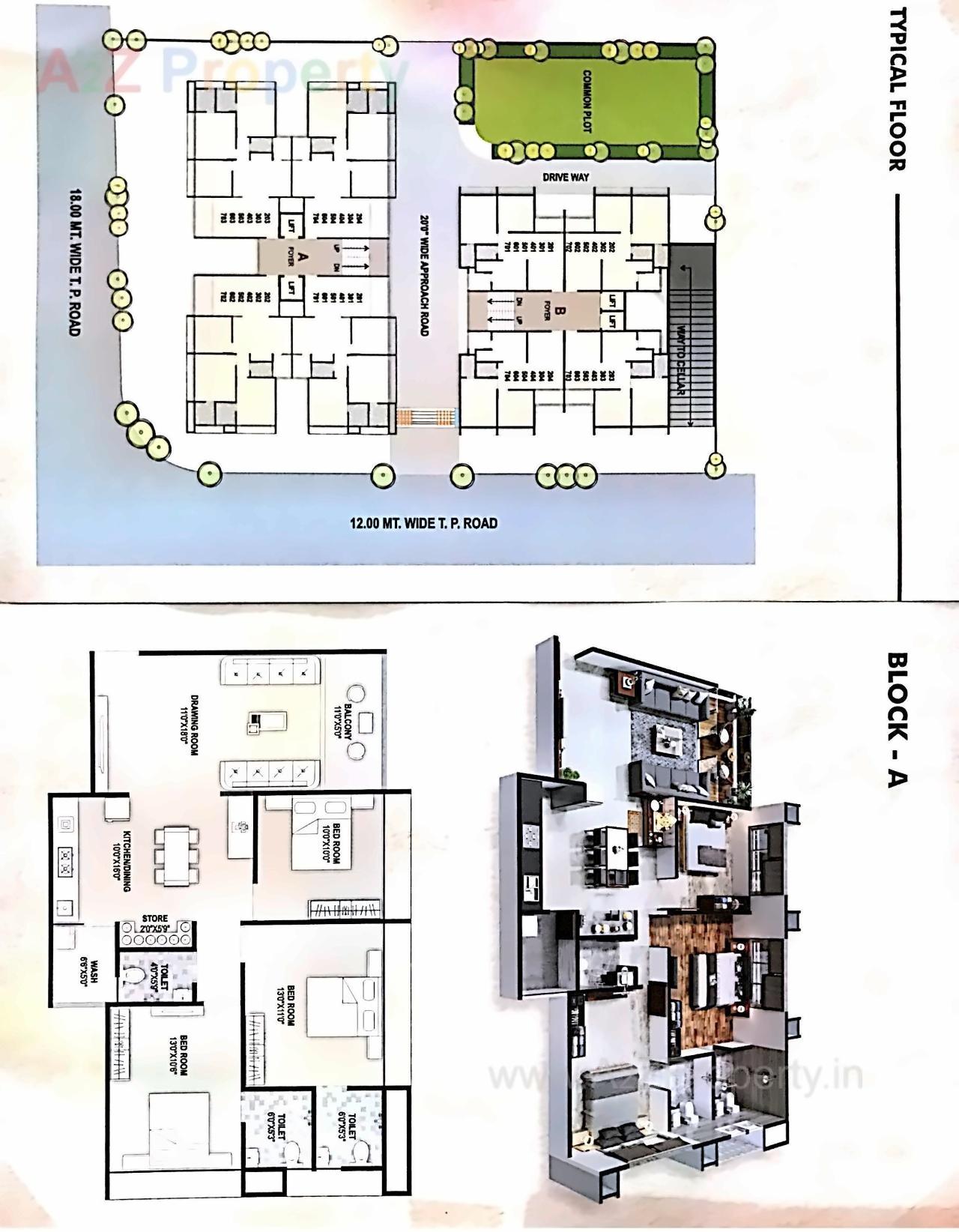 Layout of real estate project Satyagrah Life Style located at Nikol, Ahmedabad, Gujarat