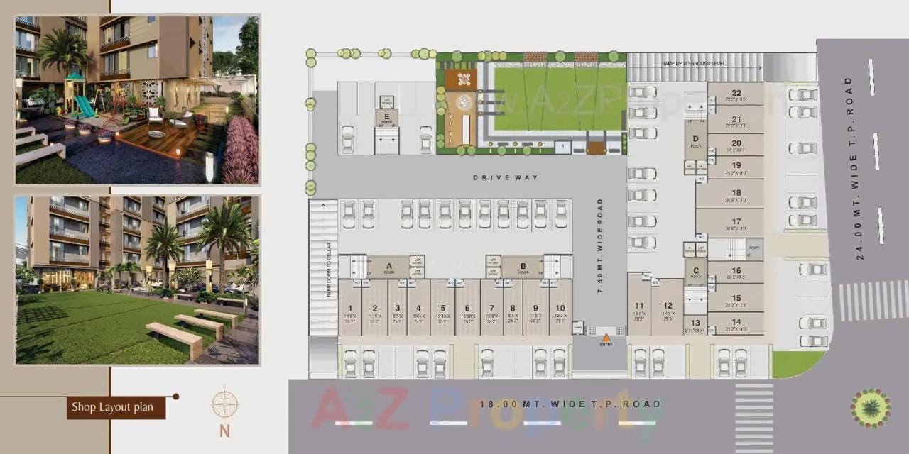 Layout of real estate project Satyagrah Residency located at Nikol, Ahmedabad, Gujarat