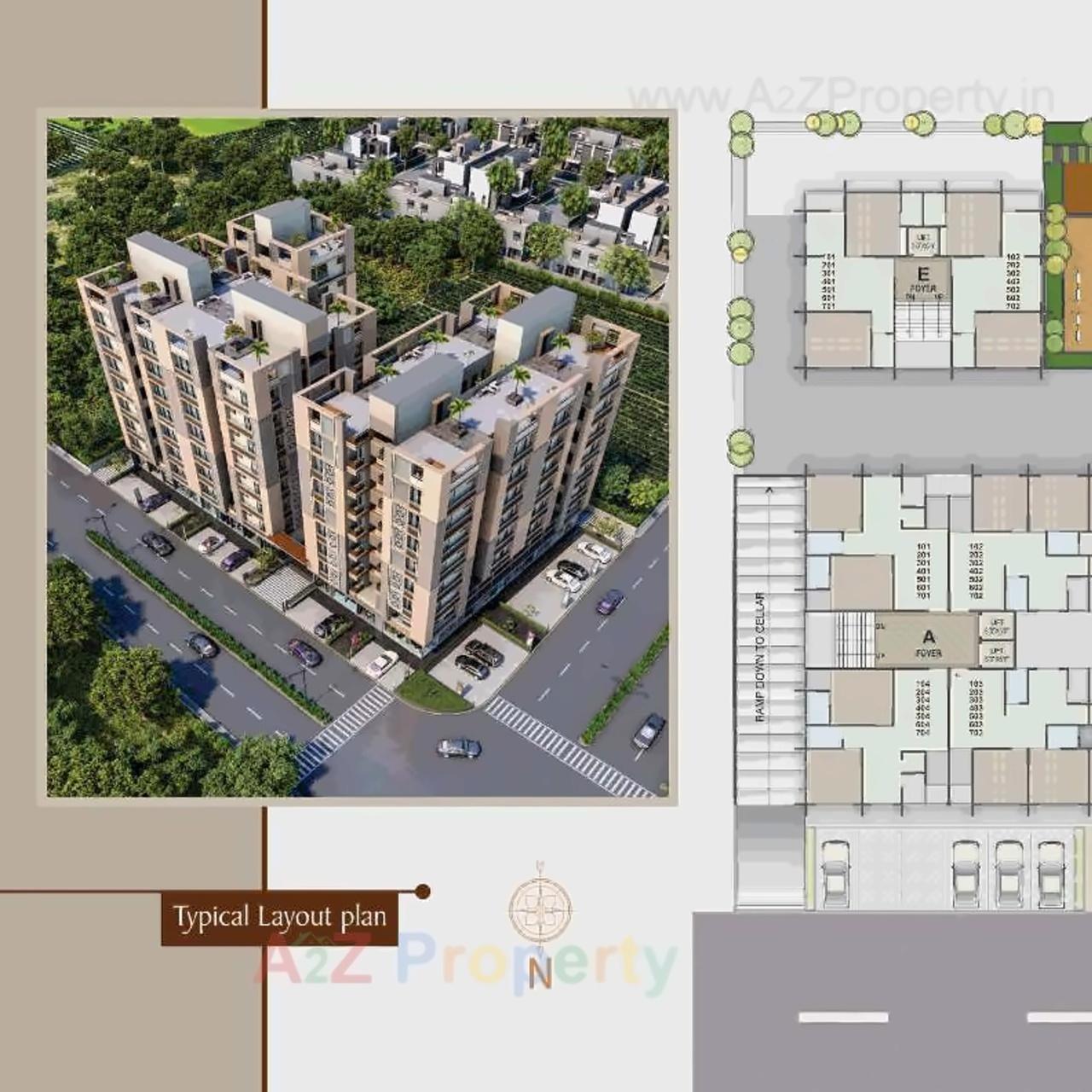 Layout of real estate project Satyagrah Residency located at Nikol, Ahmedabad, Gujarat
