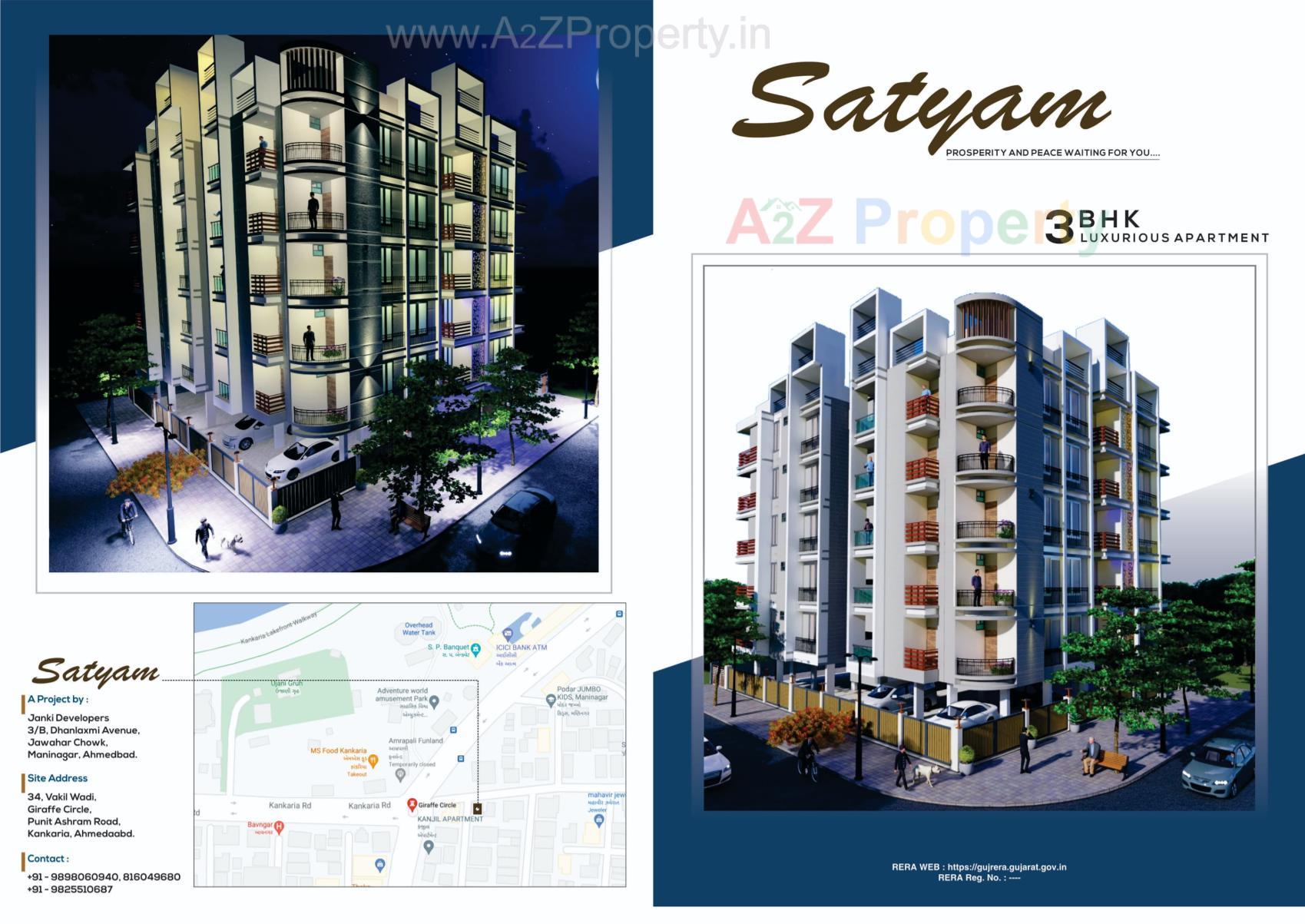  of real estate project Satyam Apartment located at Rajpur-hirpur, Ahmedabad, Gujarat