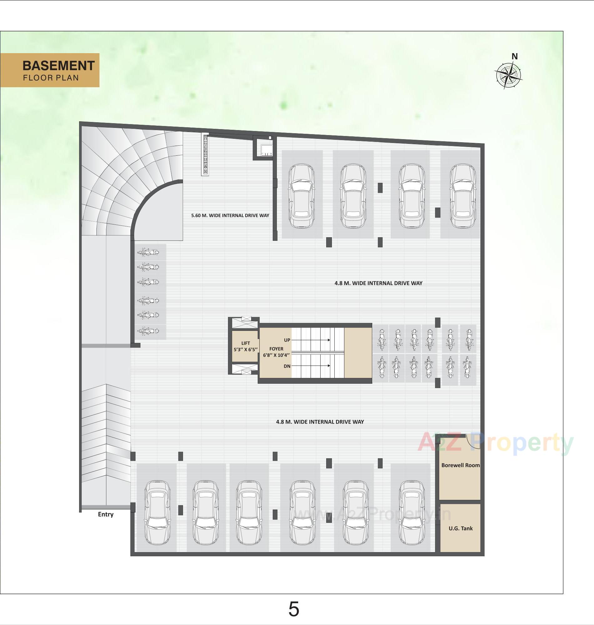 Layout of real estate project Satyam Apartment located at Wadaj, Ahmedabad, Gujarat