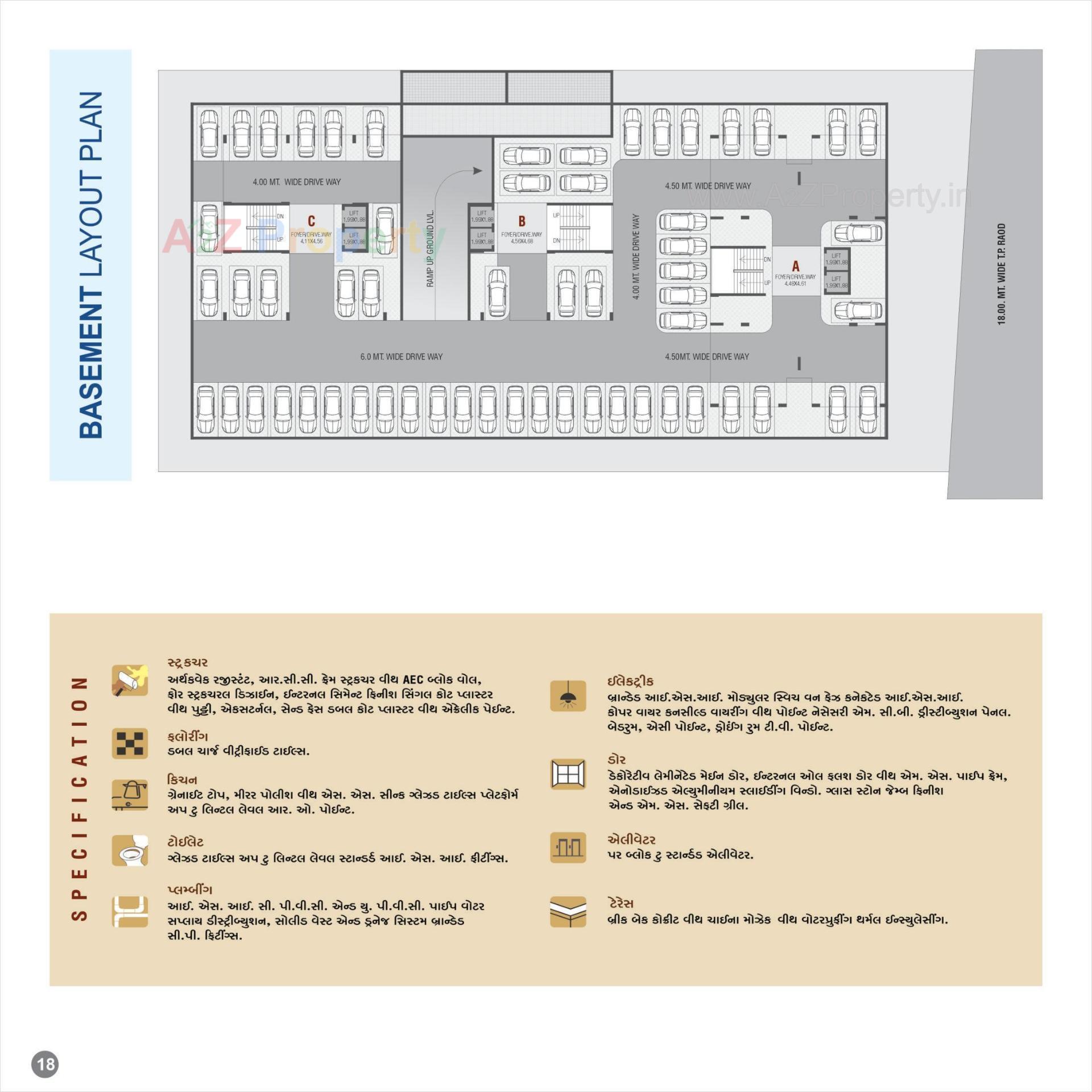 Layout of real estate project Satyam Elegance located at Singarva, Ahmedabad, Gujarat