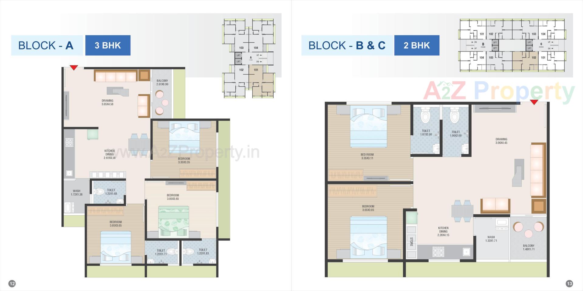 Layout of real estate project Satyam Elegance located at Singarva, Ahmedabad, Gujarat