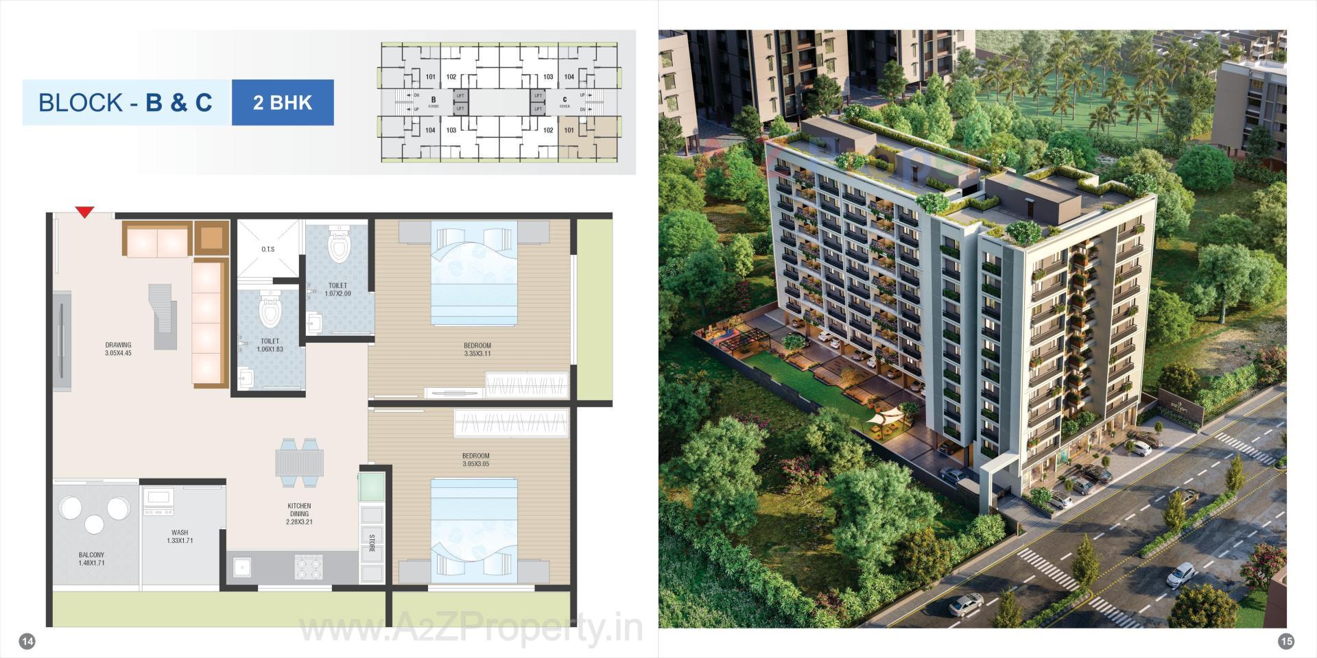 Layout of real estate project Satyam Elegance located at Singarva, Ahmedabad, Gujarat