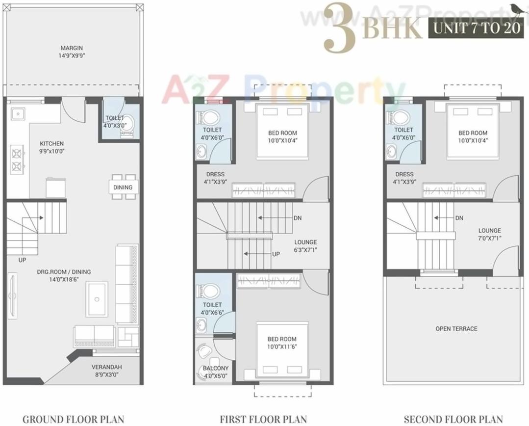 Layout of real estate project Satyam Villa located at Hanspura, Ahmedabad, Gujarat