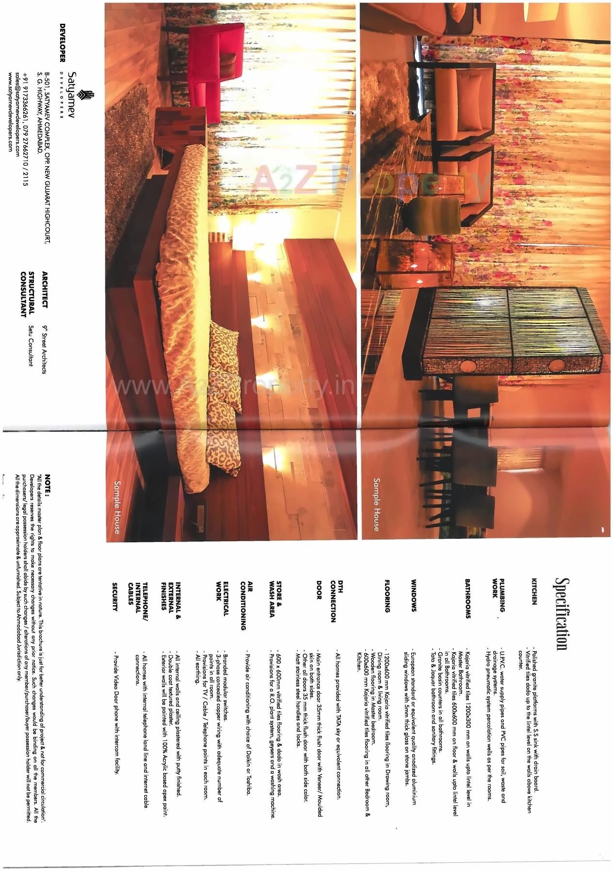  of real estate project Satyamev Elysium located at Sola, Ahmedabad, Gujarat