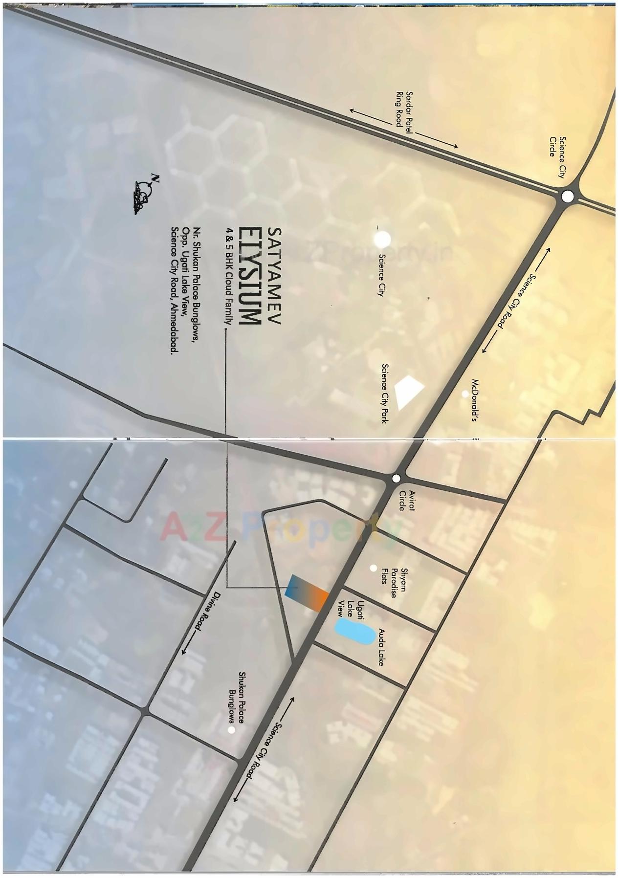  of real estate project Satyamev Elysium located at Sola, Ahmedabad, Gujarat