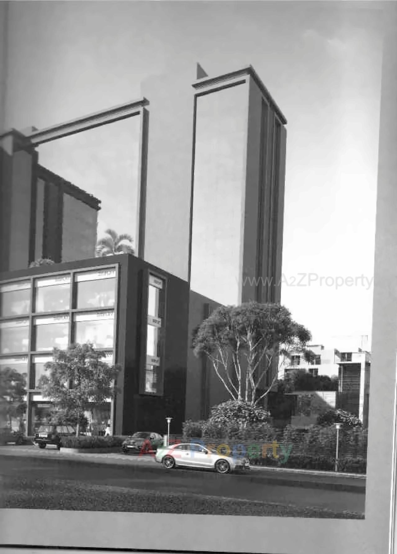 3D Elevation of real estate project Satyamev Eminence located at Sola, Ahmedabad, Gujarat