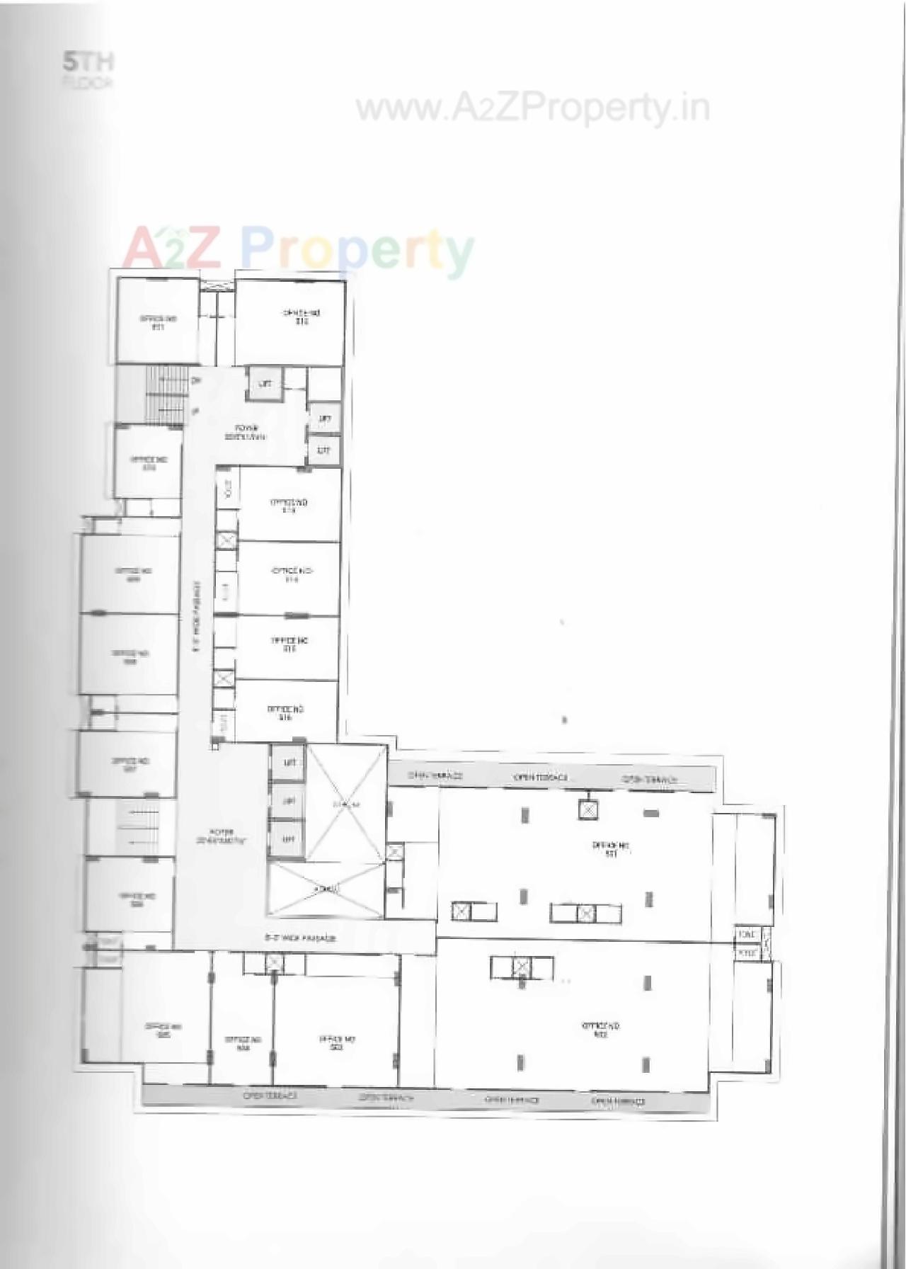 Layout of real estate project Satyamev Eminence located at Sola, Ahmedabad, Gujarat