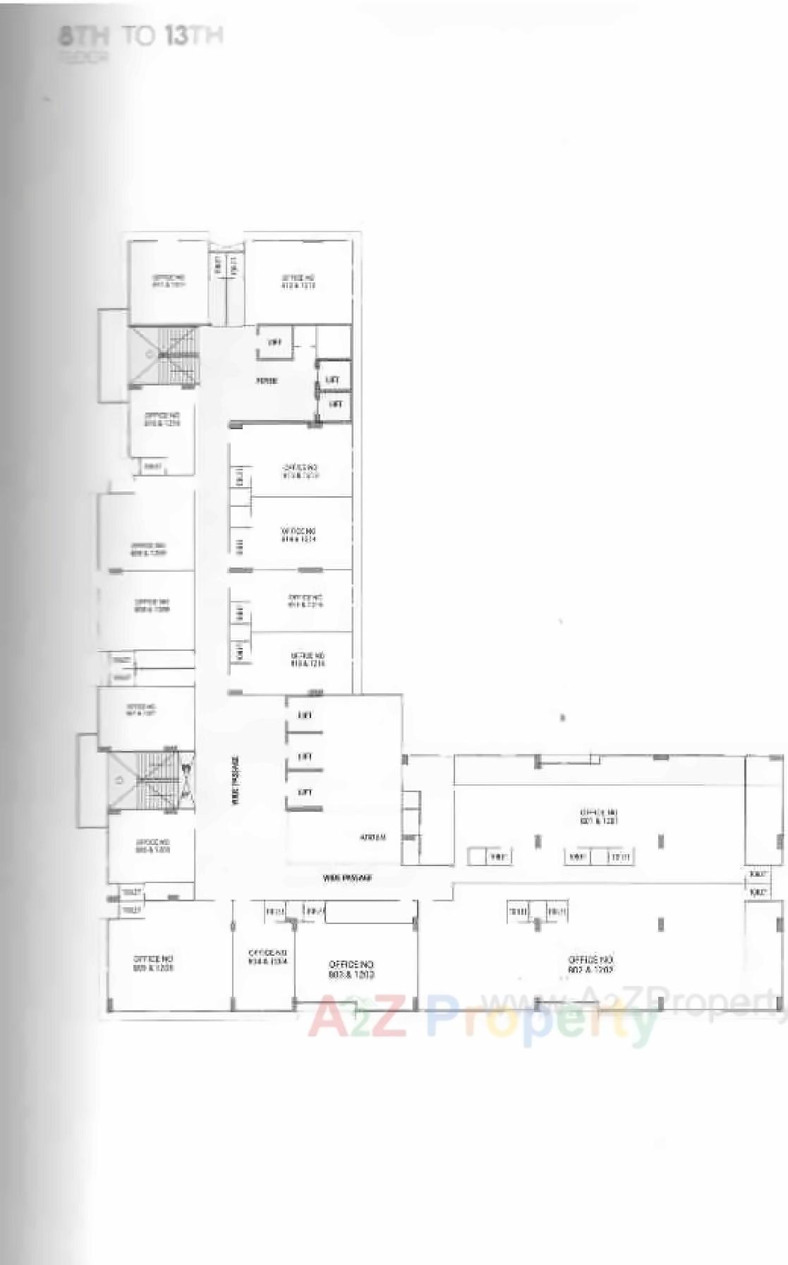 Layout of real estate project Satyamev Eminence located at Sola, Ahmedabad, Gujarat