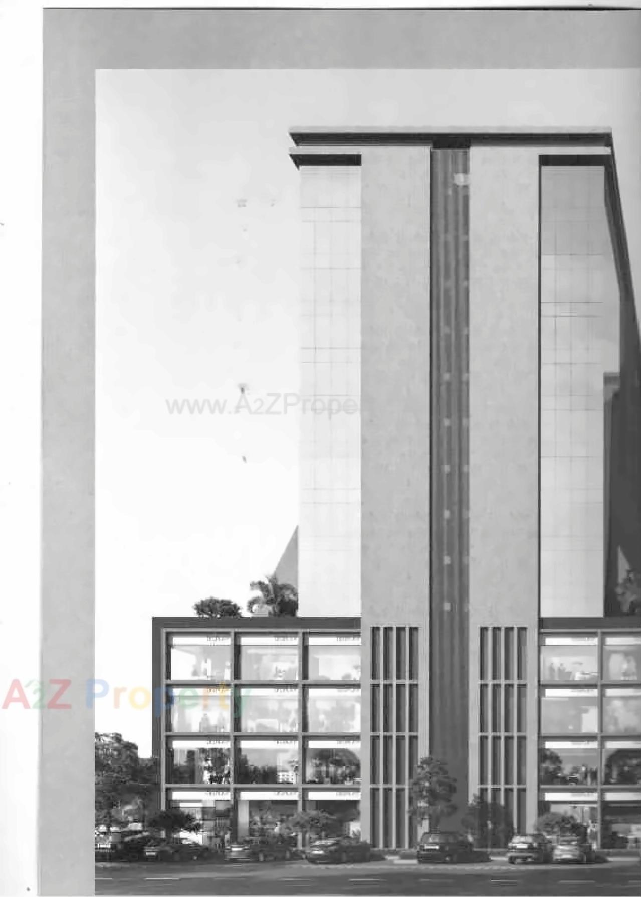 3D Elevation of real estate project Satyamev Eminence located at Sola, Ahmedabad, Gujarat