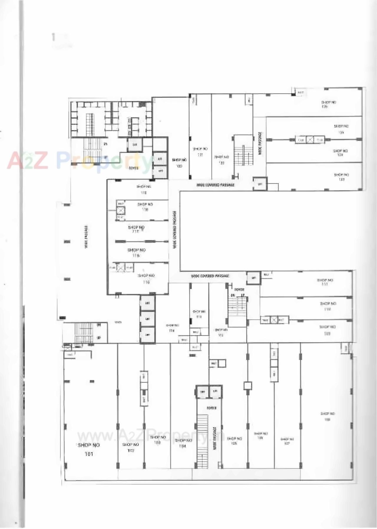 Layout of real estate project Satyamev Eminence located at Sola, Ahmedabad, Gujarat