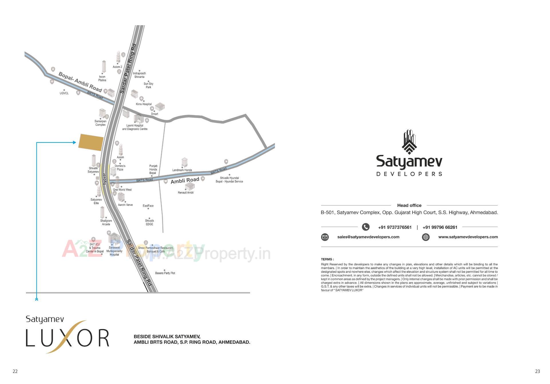  of real estate project Satyamev Luxor located at Ambli, Ahmedabad, Gujarat