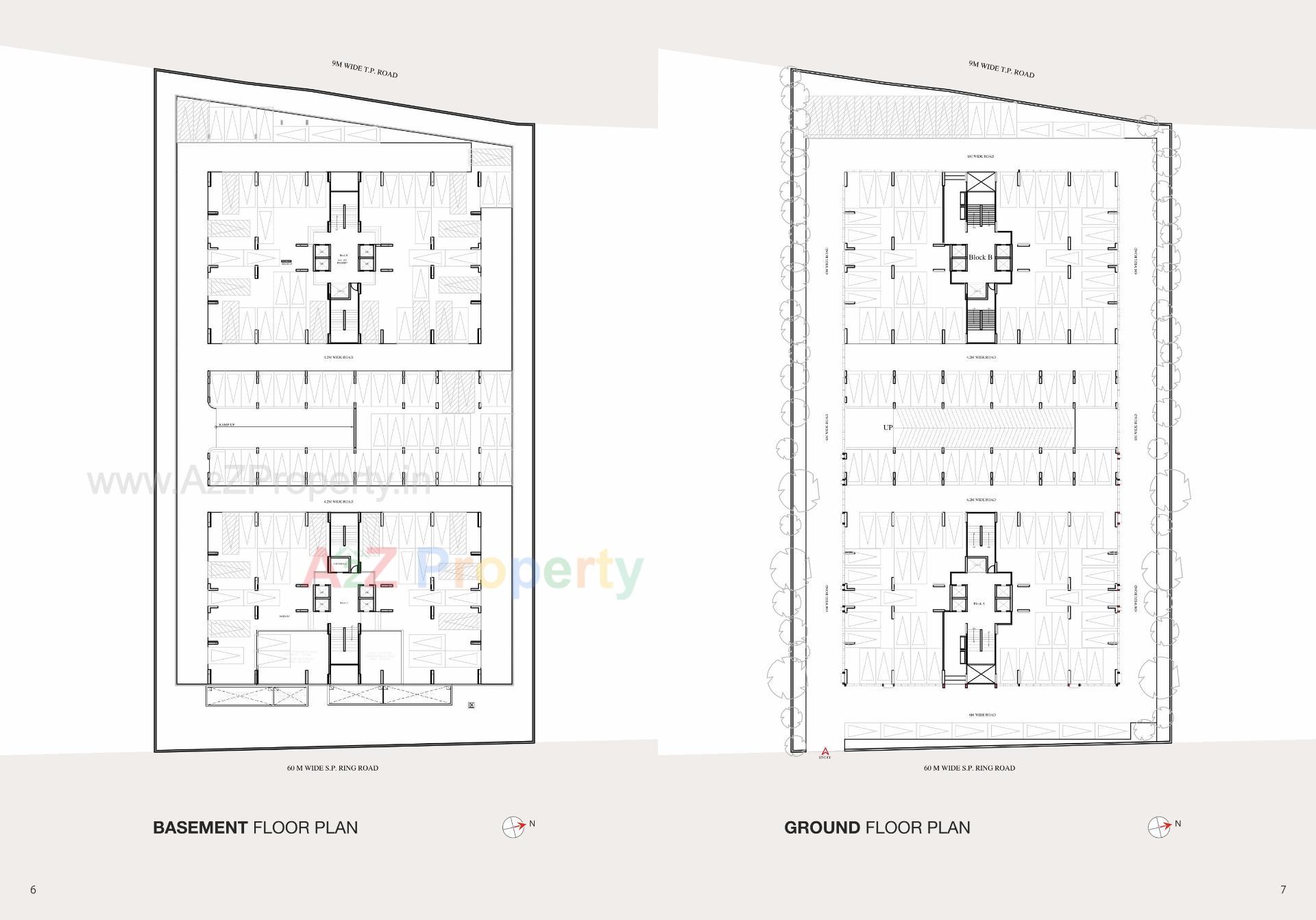 Layout of real estate project Satyamev Luxor located at Ambli, Ahmedabad, Gujarat