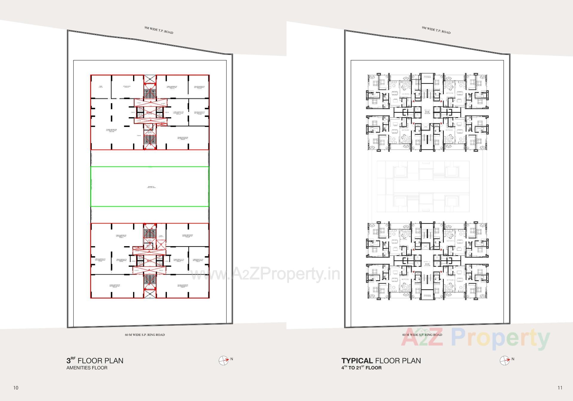 Layout of real estate project Satyamev Luxor located at Ambli, Ahmedabad, Gujarat
