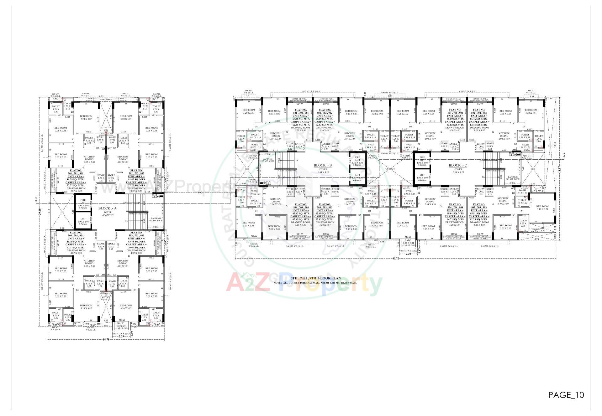 Layout of real estate project Satyamev Royal located at Chandkheda, Ahmedabad, Gujarat