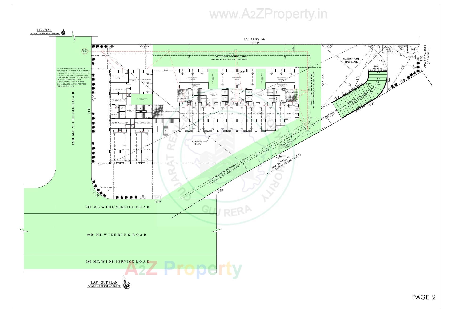 Layout of real estate project Satyamev Royal located at Chandkheda, Ahmedabad, Gujarat