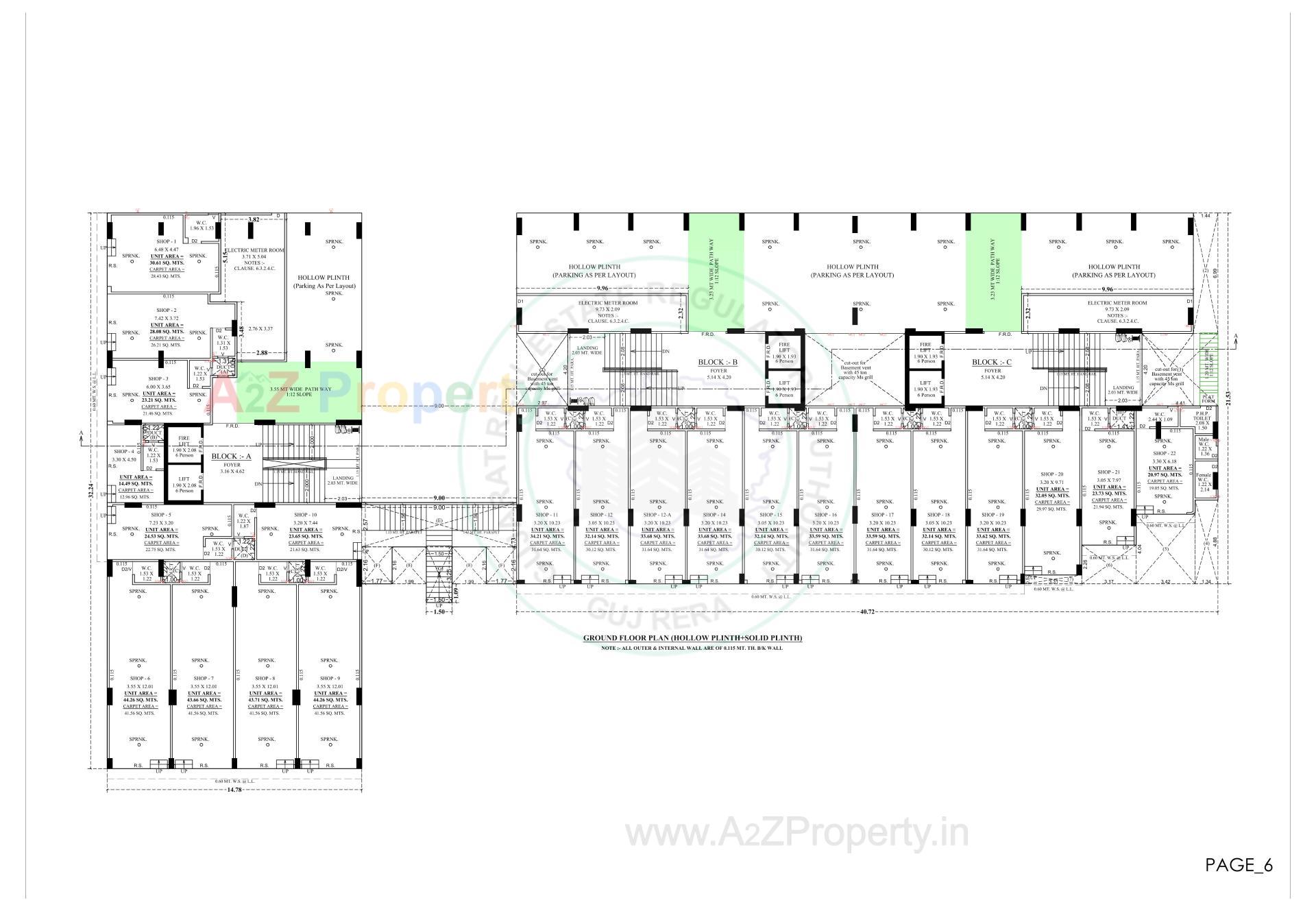 Layout of real estate project Satyamev Royal located at Chandkheda, Ahmedabad, Gujarat