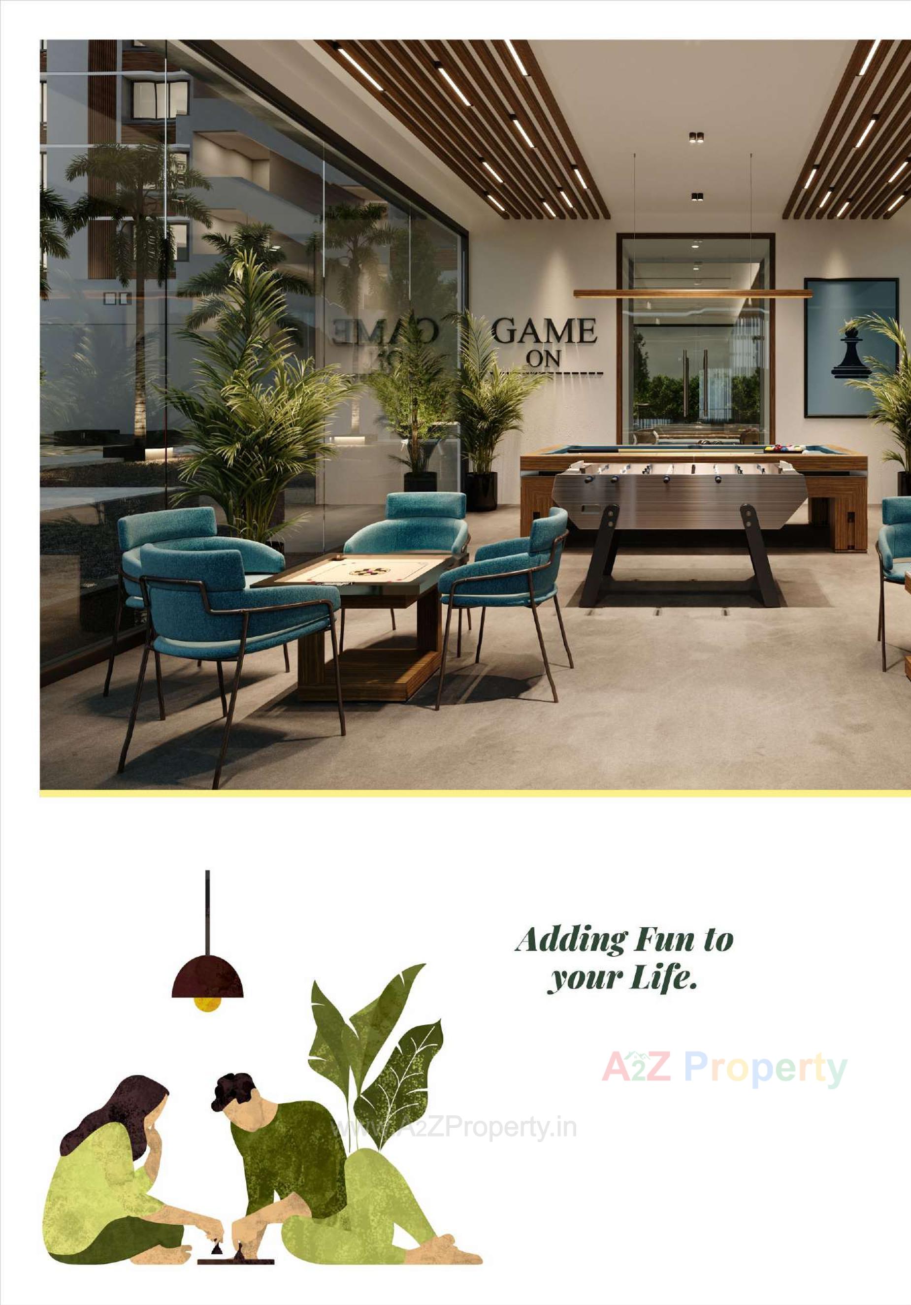 3D Elevation of real estate project Satyamev Serene located at Ahmedabad, Ahmedabad, Gujarat